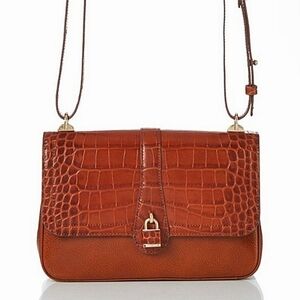 Brahmin Rosalie Butterscotch Amadeus Convertible Crossbody Shoulder Bag